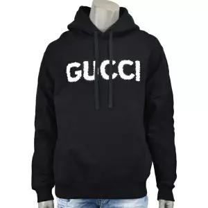 GUCCI 구찌 자수 디테일 코튼 저지 후드 스웨트셔츠 (788771 XJG4A 1000)
