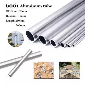 호환  1pcs 6061 알루미늄 튜브 파이프 중공 합금 알루미늄 파이프 샤프트 슬리브 폴 OD8  20mm ID 2  16mm