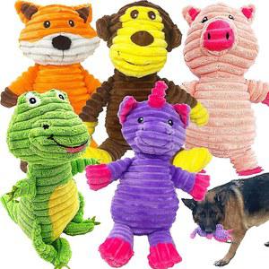 JALOUSIE PLUSH TOYS 모음 밸류 번들 삑삑이 코듀로이 5팩 장난감 똥개 강아지 중형견용 반려동물