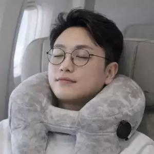 여행용 H형 에어 목쿠션 목베개 장거리 여행 필수품
