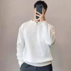 [시스터즈][시스터즈]심플한 디자인 남성 단추 골지 니트 (22554072A)
