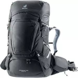 좁은 핏의 Deuter 여성용 에어콘택트 프로 65+10L SL 하이킹 백팩 65+10리터 - 그래파이트
