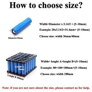 160mm ~ 500mm 파란색 PVC 열 수축 튜브 18650 Lipo 배터리 팩 1M 절연 보호 필름 랩 리튬 케이스 케이블