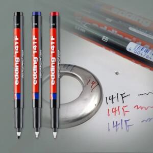 Edding 141F 영구 마커 0.6mm 오일 기반 방수 전문 필름 및 투명 라벨링 펜 패브릭 페인팅 용품