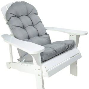 ENIPATE ADIRONDACK 의자용 내후성 쿠션 하이 터프트 시트 패드 흔들 실외 파티오 의자 라운지 실내