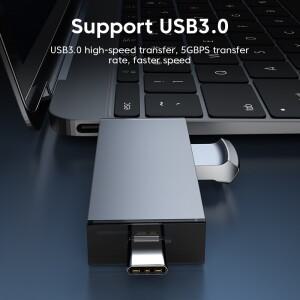 7in 1 OTG USB3.0/Micro-SD TF 카드 리더기 USB 플래시 드라이브 메모리 어댑터 유형 c 읽기 다기능 otg