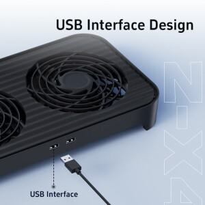 파워 트레인 Z-X4 라우터 쿨러 14CM 듀얼 팬 USB 전원 미니 호스트 베이스 광케이블 셋톱박스 브래킷