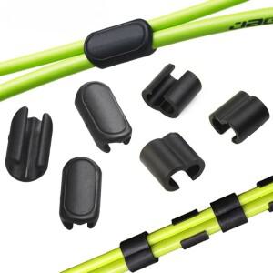 3Pcs MTB 도로 자전거 유압 기계식 디스크 브레이크 시프트 케이블 가이드 호스 프레임 고정 장치 Giant B