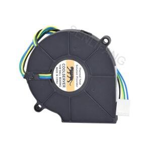 EVERFLOW 쿨서버 CPU 방열판 팬, 구리 라디에이터, BB7515BU, DC 12V, 0.80A, 4 와이어, 75X75X15mm