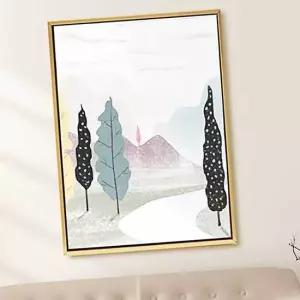일러스트 캔버스 액자 풍경A 30x40cm 그림 북유럽 캔버스액자틀 북유럽