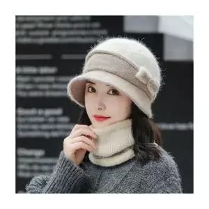 사이드 리본 워머 배색 모자 털모자 보온 겨울 여성 가을 겨울 선물 벙거지 귀도리 가을