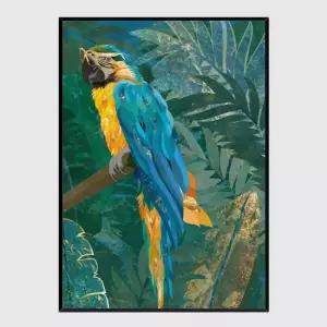 동물 액자 Blue parrot in the rainforest A2사이즈 거실액자 깔끔한액자 공간그림