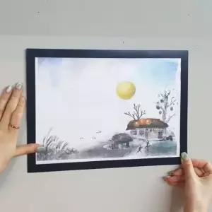 자석프레임 블랙 액자 A4 자격증액자 벽부착 자격증액자 상장액자 자석액자 포스터걸이