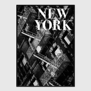 모던 인테리어액자 NYC Fire Escapes A2사이즈 거실액자 깔끔한액자 공간그림