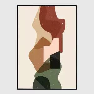 슬림 인테리어액자 Abstract composition 12 A2사이즈 거실액자 깔끔한액자 공간그림