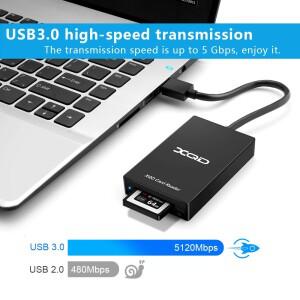 UTHAI TF11 노트북 액세서리 다기능 Type-C - XQD 카드 리더기 USB 3.0 M/G 스토리지 전용