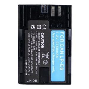 Canon EOS 5DS R Mark II 6D 7D 카메라용 LED 듀얼 충전기가 포함된 2750mAh LP-E6 배터리
