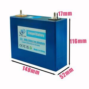 LiFePO4 3.2V 106AH 리튬 인산철 배터리, 자동차 에너지 저장 충전식 DIY12V 태양광