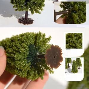 건축 모델 DIY 모래 테이블 재료 소나무, 조경 나무 와이어, 크리스마스 트리 타워 10 개