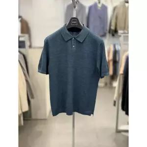 basso 세이브존01  블랜드 면혼방 카라 반팔 니트 (11컬러) Z2-WT11 (36460107)