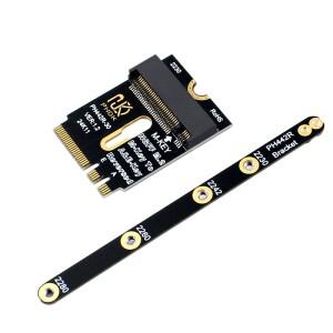 M.2 A+E-NVME SSD 어댑터 WIFI 인터페이스 A/E 키-M 키 PCIE 4.0 라이저 카드(2230 2242 2260 브래킷 포함