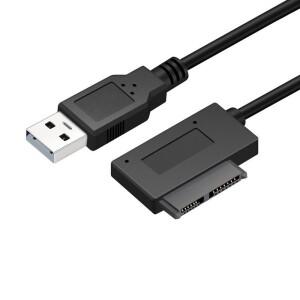 미니 SATA to USB 3.0 7+6핀 13핀 어댑터 컨버터 케이블 랩탑 광학 드라이브 CD/DVD ROM 슬림라인 빠른 데