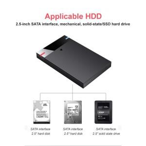 인클로저 HDD 케이스 2.5 인치 마이크로 B USB 3.0 타입 C 외부 하드 드라이브 5TB 5Gbps 휴대용 저장 장