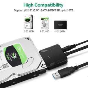 USB 3.0-SATA 케이블 III 하드 드라이브 어댑터 변환기(2.5