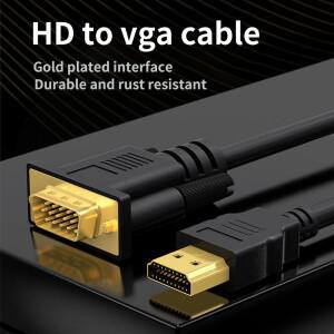 HD 1080P 호환 컴퓨터 노트북 프로젝터 모니터 PC TV 디스플레이 XBox PS4 용 VGA 케이블 변환기 어댑터