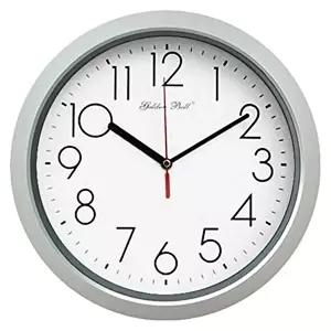 [골든벨]고품질 GB4109 무소음 실버 라운드 벽시계 28cm 제조한국 무소음 양면시계 집들이선물 W029403