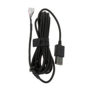 Razer DeathAdder Elite 유선 게임용 마우스 금도금 드롭 선박용 내구성 나일론 땋은 라인 USB 케이블 교