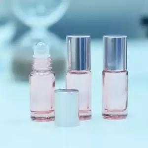 휴대용 롤링 컬러 유리 롤온 공병 투명 로즈 5ml 향수공병 소분