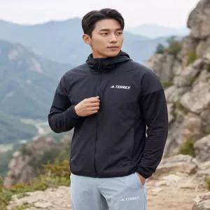 [매장정품] adidas 테렉스 엑스페리어 클라이마웜+ 윈드 라이트 플리스 후드 자켓재킷 - 블랙 / JF1 edab77