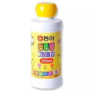 고품질 동아 딩동댕물감.200ml/노랑.1개 찰흙 지점토 사인펜 W02D17D