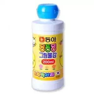 고품질 동아 딩동댕물감.200ml/하늘.1개 찰흙 지점토 사인펜 W02D186
