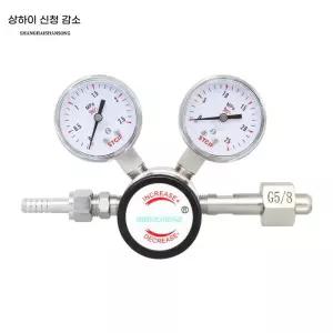 고압 질소 레귤레이터 감압기 밸브 압력 헬륨 조정기
