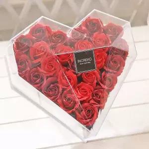 [하프클럽/셀러허브]트 장미 레드 생일 기념일 비누꽃 선물