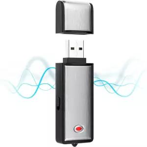 HAKSDOWO 16G 음성 녹음기 550시간 녹음 용량 소음 감소 USB 장치 강의 인터뷰 회의 수업용 충전식
