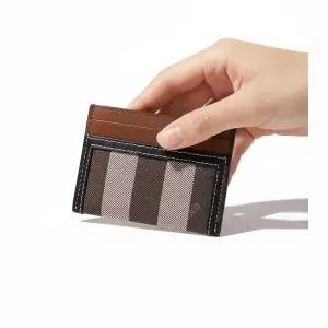 Reorder Checkered Two-Tone Leather Card Case (8062301) (체크 투톤 레더 카드 케이스)