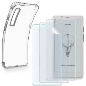 HUADU EBOOK READER ONYX BOOX PALMA 호환되는 보호 TPU 부드러운 2와 액정보호필름 방지 PET 고화질 투명 케이스 긁힘