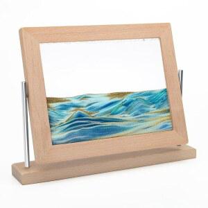 코이탁 무빙 샌드 아트 그림, 다이내믹 홈 데코 및 오피스용 데스크톱