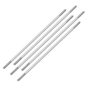 uxcell M2x100mm 푸시로드 커넥터 스테인리스 스틸 막대 연결 RC 보트 자동차 비행기 헬리콥터 5개