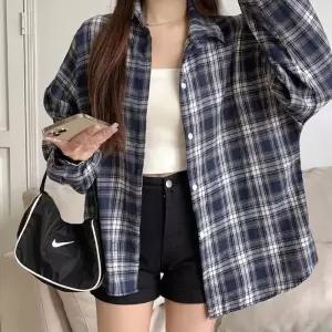 [라일리여성의류] Rly 여성 외출 클래식 스타일 체크 패턴 데일리 나들