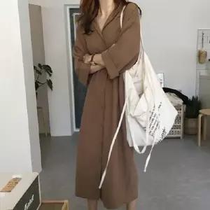 여성 2내추럴 무드 오버핏 롱숙 WSST01 상의 남방 원피스 롱숙 비치 루즈핏
