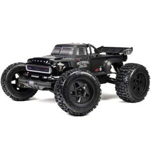 ARRMA RC 트럭 1/8 악명 높은 4X4 6S BLX 브러시리스 V6 스턴트 RTR(배터리 및 충전기 미포함) (블랙) ARA8611V6T1