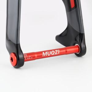 MUQZI M15 M12 MTB 자전거 스루 액슬 P1.75 도로 프론트 리어 휠 허브 샤프트 포크 꼬치 교체 부품