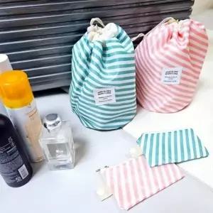 여행용 복주머니 파우치 가방 포켓 방수 조리개