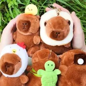 카피바라 가방 키링 백팩 귀여운 우정 선물 봉제인형