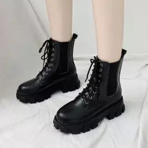 [라일리] Rly 부츠힐 여성화 여성구두 통굽 롱구두 봄구두 발목 49596902)