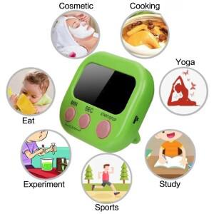 1PC LCD 디지털 주방 타이머 자기 요리 대형 카운트 다운 명확한 시끄러운 알람 Stonego 홈 액세서리